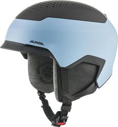 ALPINA Unisex – vuxen GEMS skidhjälm, rökblå svart matt, 55–59