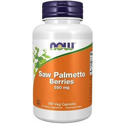 Now Foods, Saw Palmetto Berries, Fruit du Palmier Nain, 550mg, 100 Capsules végétaliennes, Testé en Laboratoire, Sans Soja, Sans Gluten, Sans OGM