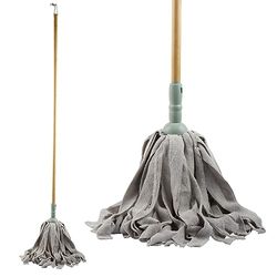 Beldray LA029074GRNEU7 - Mop in microfibra, fibre morbide super assorbenti, pulizia facile, per più tipi di pavimento, bambù certificato FSC®, testa di ricambio aggiuntiva, Eco Range, verde