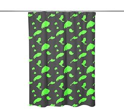 Bonamaison Digitally Printed Shower Curtain, 1 Piece 150x200 Cm - Designed And Manufactured in Turkey