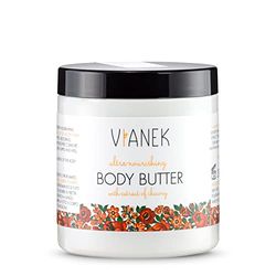 VIANEK intensivt närande kroppssmör. Naturkosmetik med kakaosmör för kvinnor och män. Storlek 250 ml