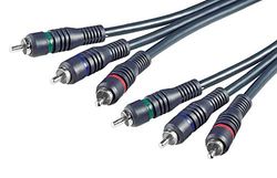 Premium Cord - Cabo RCA (3 conectores RCA, 2 m)