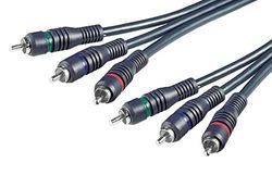 Premium Cord - Cable RCA (3 Conectores RCA, 2 m)