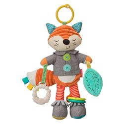 Infantino Go Gaga Playtime Pal Fox, peluche sonajero colgante para bebés, juguete sensorial para recién nacidos