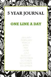 5 YEAR JOURNAL: ONE LINE A DAY ,CANVAS