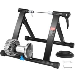 VEVOR Supporto per Allenamento per Bici, Rullo per Bici Stazionario Fluido per Ruote da 66-74 cm, Motore a Volano con Riduzione del Rumore, Leva a Sgancio Rapido, Esercizi al Chiuso
