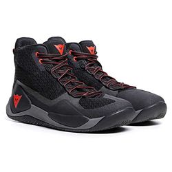 Dainese Men's Atipica Air 2 Shoes, Black/Fluo Red, 12 UK