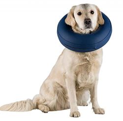 Trixie Collare di Protezione, Gonfiabile, XXS (14-18 cm), Blu