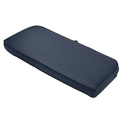 Classic Accessories Montlake Coussin de Dossier profilé résistant à l'eau pour Banc ou canapé d'extérieur, 104 x 45,7 x 7,6 cm – Coussin de Dossier profilé pour mobilier de terrasse – Bleu Indigo