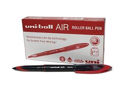 Uni-Ball Uba-188 - Air Micro, 12 Unidades, Rojo