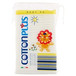 Cotton Plus Bébé hydrophile Coton 60 pièces - 117 g