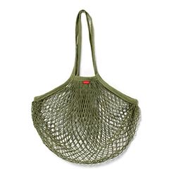 Legami Uniseks, mesh tas, 41 x 65 cm handgrepen inbegrepen, groene variant, duurzaam en praktisch, maximaal gewicht ondersteund 10 kg, 100% katoen, wasbaar in de machine, inclusief manici, Groen,