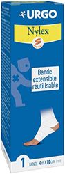 Urgo - Bande Extensible - Fixation Pansements / Maintien des articulations - Réutilisable - 4 m x 10 cm