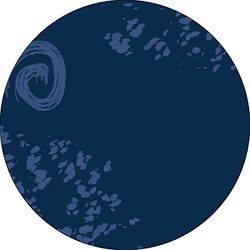 Bonateks, Round Digital Printed Mouse Pad, Non-Slip Base, for Office and Home, Diameter:22cm