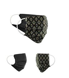 BaF Community-maskers Set van 2 stuks Unisex geïmproviseerd masker Omkeerbaar mondbeschermingsmasker Mond- en neusbescherming Omkeerbaar masker met motief katoen BCI Wasbaar