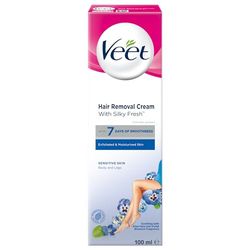 Veet Pure Inspirations Hair Removal Cream for Sensitive Skin, for Legs and Body, 100ml