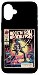Guitarist Rock n Roll Comic style Band Musician live music Case for iPhone 16 Plus