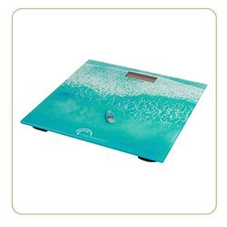 LITTLE BALANCE 8331 Sea Blue, Bilancia pesapersone elettronica, Design Sea Blue, 180 kg/100 g