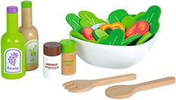 Eichhorn-Ensalada de madera-28 Piezas-Incluye Cubiertos de Servir 100003738, Color carbón