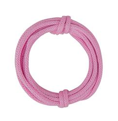 Rayher 55937264 stickad slang med tråd, 5 mm, rosa, 3 m, normal
