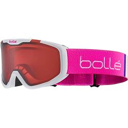 Bolle - Rocket, Blanc et rose mat, Vermillon, Petit, Lunettes de ski