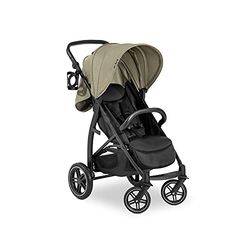hauck buggy Rapid 4D / Tot 25 kg / Snel inklapbaar / Zonnekap UPF 50 + / Rubberbanden / Bekerhouder / In hoogte verstelbaar / Ligstand / Eenvoudig af te wassen / Grote boodschappenmand / Olijfgroen