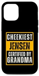 Carcasa para iPhone 13 Pro Cheekiest Jensen Certified by Grandma Family Funny
