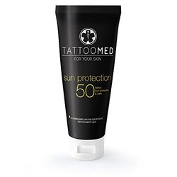 TattooMed Sun Protection, Cura per pelli tatuate, LSF 50, Confezione singola (1 x 100 ml)