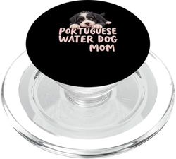 Portugués Agua Mamá Perro Portugués Perro Mamá Lindo Cachorro PopSockets PopGrip para MagSafe