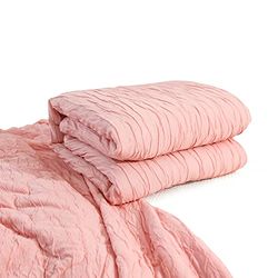 Sunveno été Couverture de bébé, Couette Double Face, Une Couverture Confortable Faite de Doux pour la Peau, Le Tissu Modal Respirant, Lavable en Machine (Pink, 110 x 140cm)
