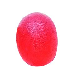 CanDo Hand exerciser - finger strengthener CanDo® exercise ball / stress relief ball - oval, red (light)