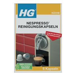HG Capsule di pulizia per macchine Nespresso®, confezione da 6 pezzi