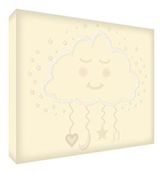Feel Good Art CLOUD2436-06ES - Tela decorativa da parete spessa con motivo "Nuvola del sogno", 91 x 60 x 4 cm, colore: panna