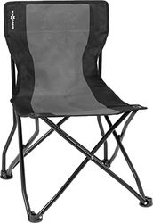 BRUNNER 0404035N.C20 Silla Plegable de Camping con Marco de Seguridad antivuelco, Gris/Negro, Capacidad 102 kg