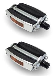 cyclingcolors 2X Pedal de Bicicleta Vintage M14 x 125 Moto ciclomotore Compatible con Solex 3800 MBK 51 Peugeot 103