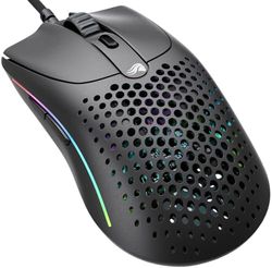 Glorious Gaming Model O 2 Mouse da gaming wired - Ultraleg. 59 g, FPS, 26.000 DPI, Motion Sync, switch da 80 milioni di clic, 6 tasti programmabili, ambidestro, RGB, piedini in PTFE - Nero