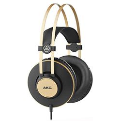 AKG K92 High Performance Lightweight Closed-Back Monitoring Headphone, Black, 1 count