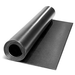 Marcy Fitnessutrustning och golvskyddsmatta för löpband, motionscyklar och tillbehör Mat-366 (198,1 x 91,4 x 0,6 cm tjocklek), svart