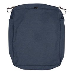 Classic Accessories Montlake Water-Resistant 23 x 25 x 5 pollici Patio Seat Cushion Slip Cover, Heather Indigo Blue