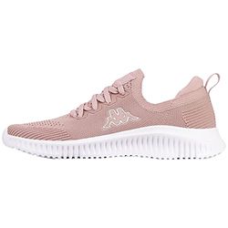 Kappa Unisex Abiola Sneaker, Dk Rosé Silver, 39 EU