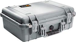 Pelican 1500 Camera Case With Foam (Silver)