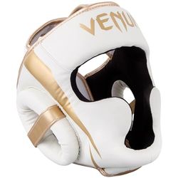Venum, Elite Boxing nakrycie głowy, męskie, rozmiar uniwersalny, biały/złoty