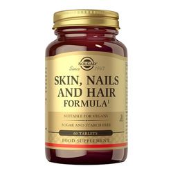 Solgar Fórmula estética, Para pelo, piel y uñas, Aroma Vainilla, 60 Unidades (Paquete de 1)