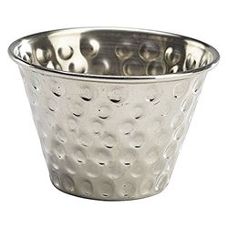 Genware NEV-RAMSTH4 Stainless Steel Hammered Ramekin, 4 oz.