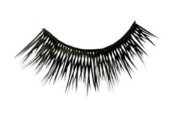 Eulenspiegel 001394 - Ciglia artificiali, Crazy Black, per carnevale e feste a tema