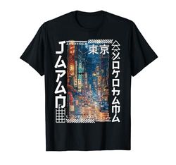 Yokohama City Retro Japón Estética Calles de Yokohama Camiseta