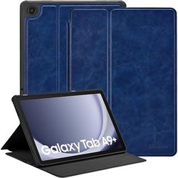 Zinibri for Samsung Galaxy Tab A9 Plus/A9+ 5G Case 11 Inch 2023 SM-X210/X216/X218,PU Leather Stand Slim Protective Cover Tablet Case Compatible with Galaxy Tab A9+ Plus,Navy Blue