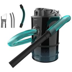 Cecotec Aspiradora de Cenizas de 15L Conga Ash 7000 Liberty. 120W, Extreme Suction, Batería de 18V, 15 Minutos de Autonomía, Tubo Resistente, Depósito de Acero Inoxidable, Filtro Metálico