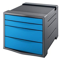 Rexel Choices 2115611 - Armario con 4 cajones, A4, color azul