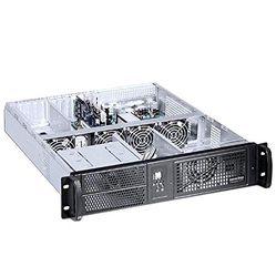 TECHLY 304000 Châssis Industriel de Rack 19" 2U Noir